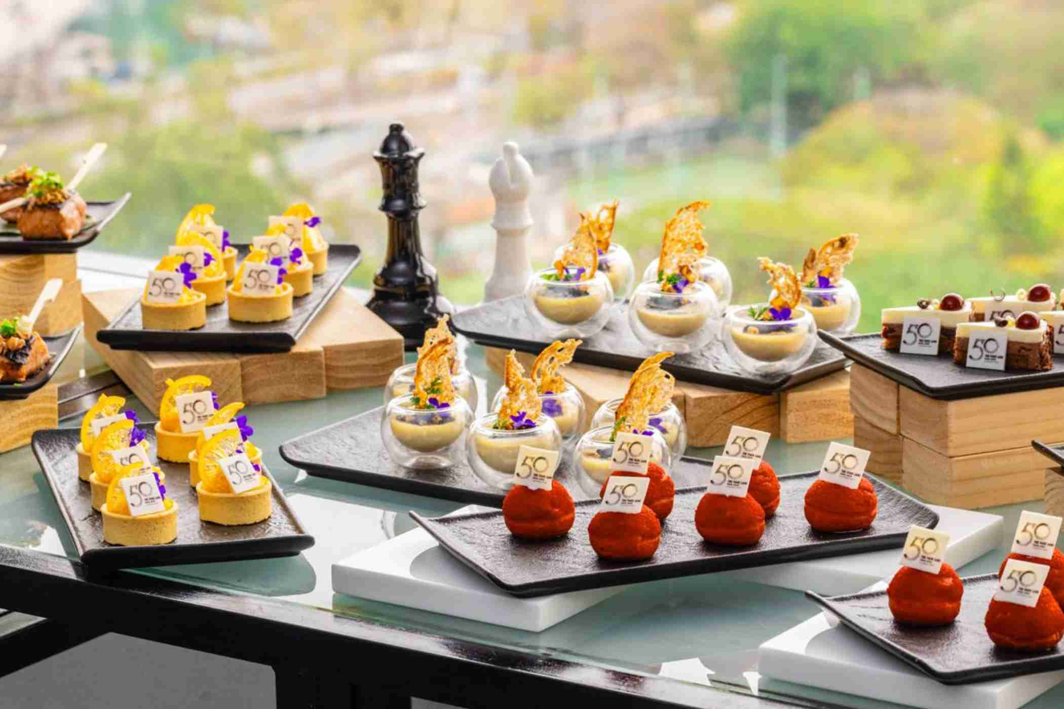 canapes of the Park Lane Hong Kong